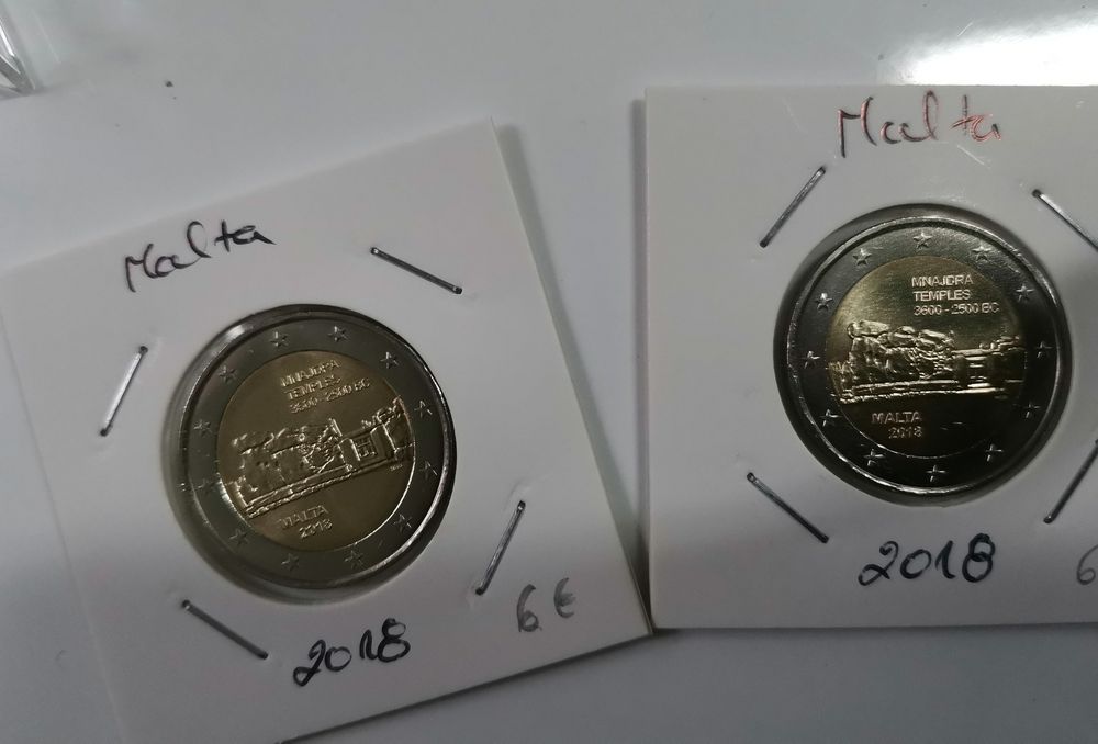 Moeda UNC comemorativa de 2€ - Malta 2018