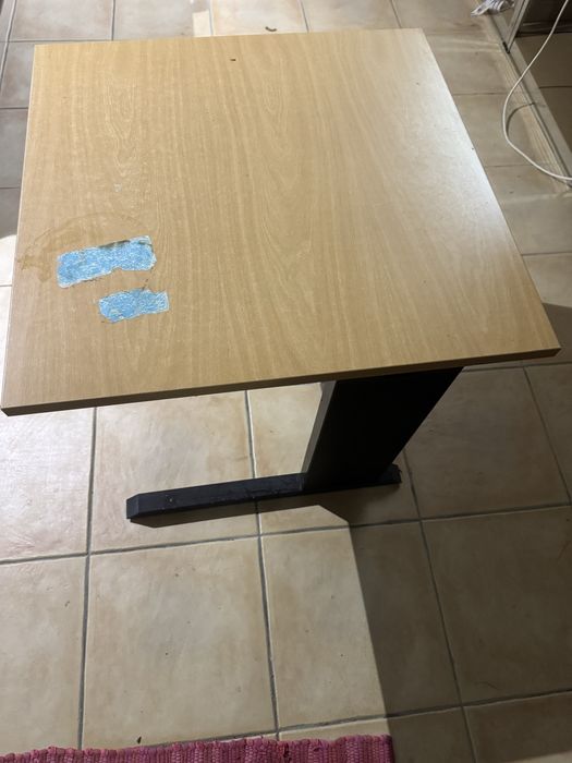 Mesa Secretaria de escritorio Quadrada de madeira