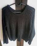 Sweter, sweterek tkany, siateczka H&M r36