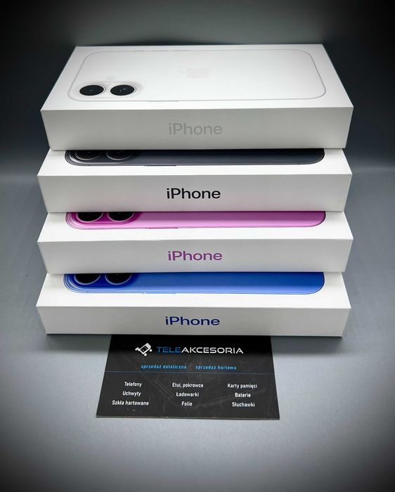 Apple Iphone 16 128gb NOWE | KOLORY | DOSTĘPNE OD RĘKI | Teleakcesoria