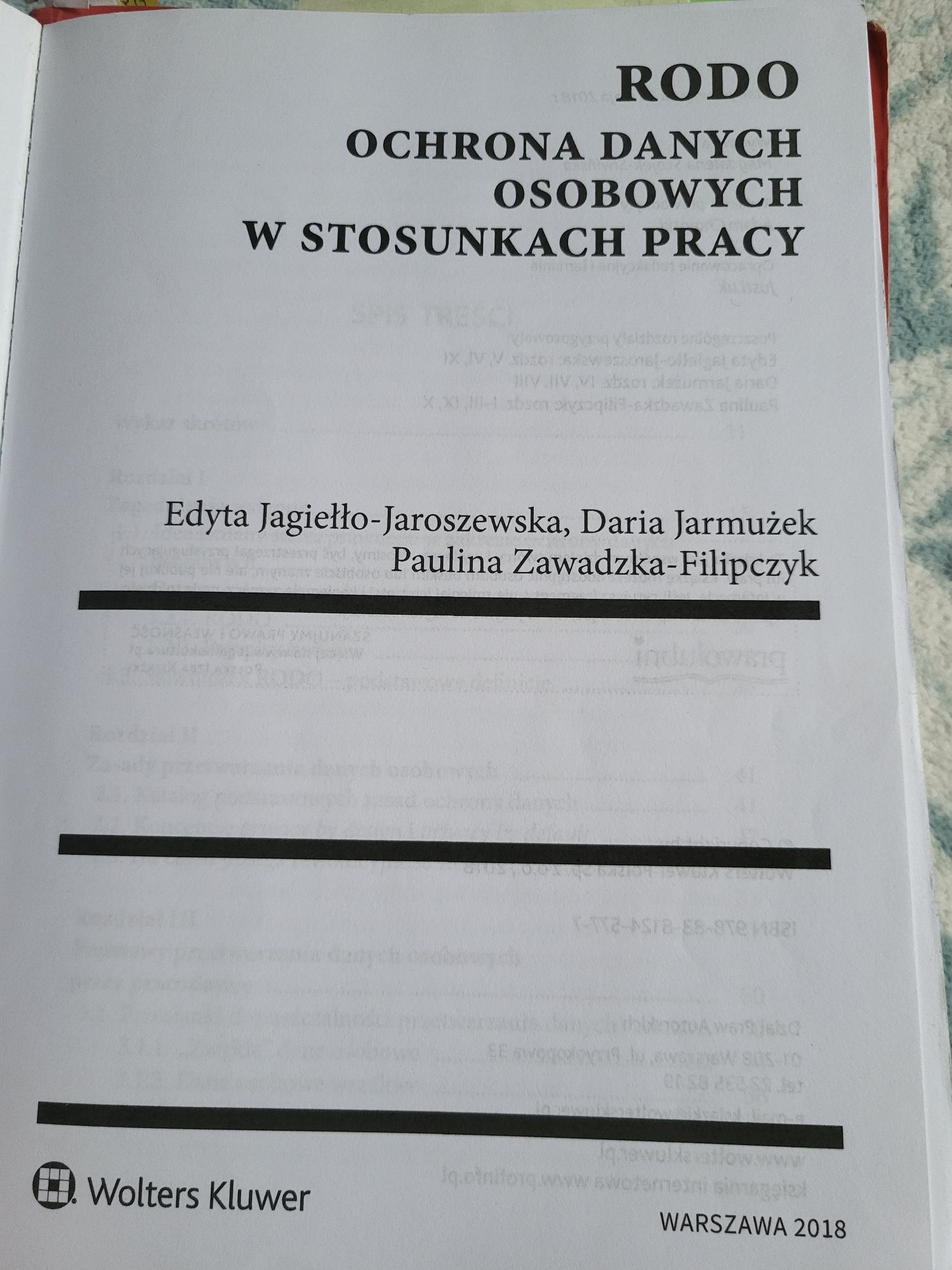 RODO ochrona danych osobowych w stosunkach pracy