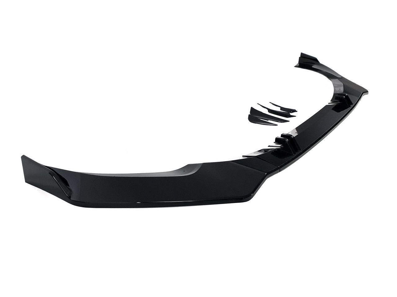 Губа (переднього бампера) Full Black на Audi A5 B9 2020-2023