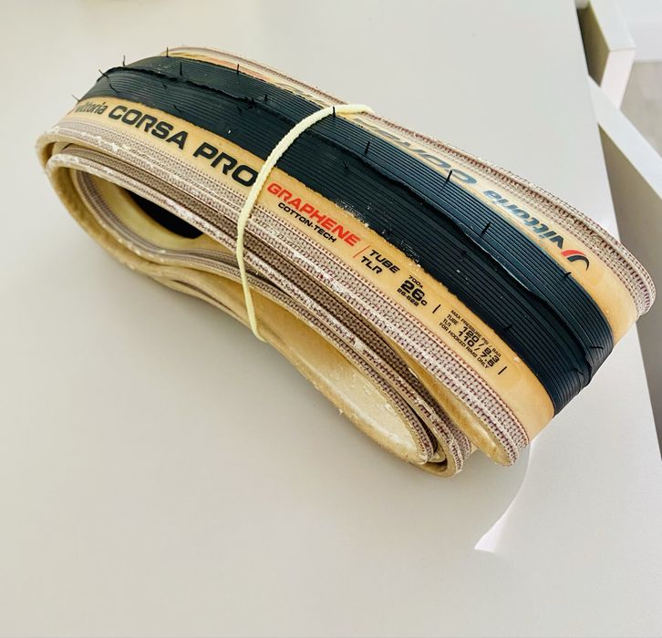 Opona szosowe Vittoria corsa pro graphene cotton-tech tube TLR 26mm