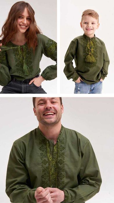• Хіт! Парні вишиванки family look комплект вишиванок для всієї родини