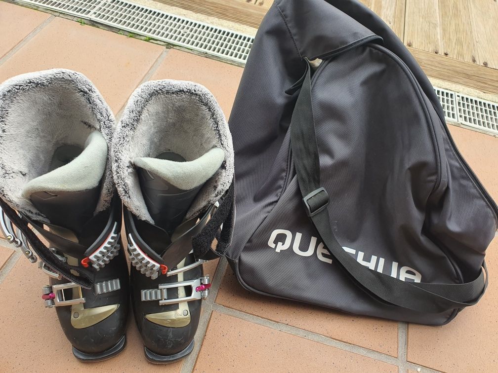 Botas de Ski Salomon senhora e saco para transporte