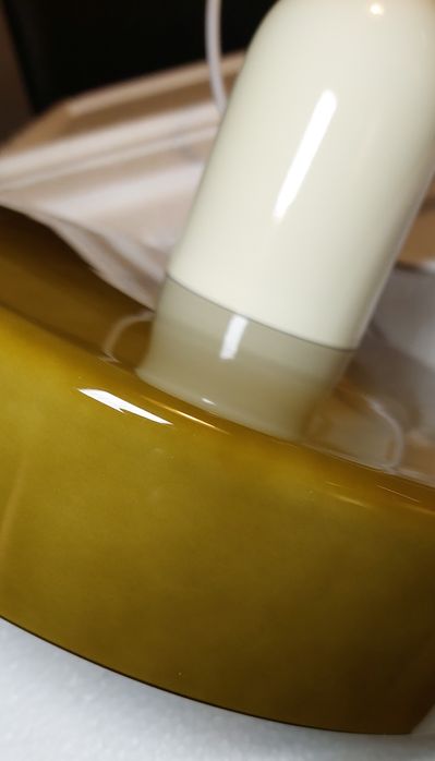 Nowa lampa wisząca w stylu bauhaus butelkowa zieleń pop art deco