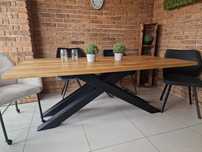 stół dębowy lity dąb 230x100 producent dostępny od ręki