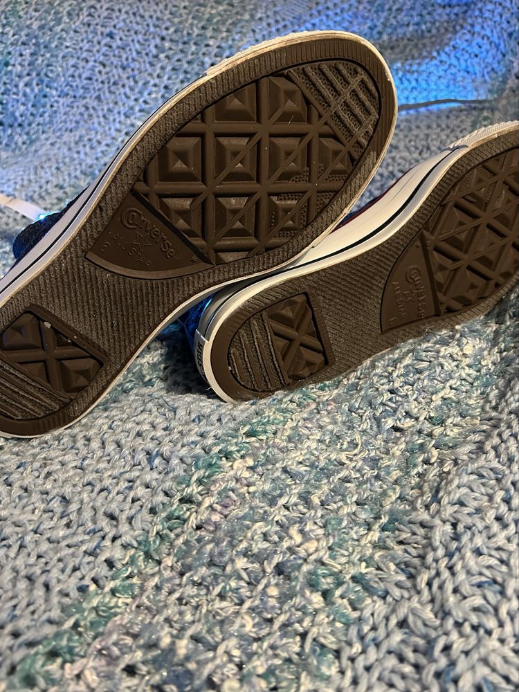 converse granatowe trampki długie 39