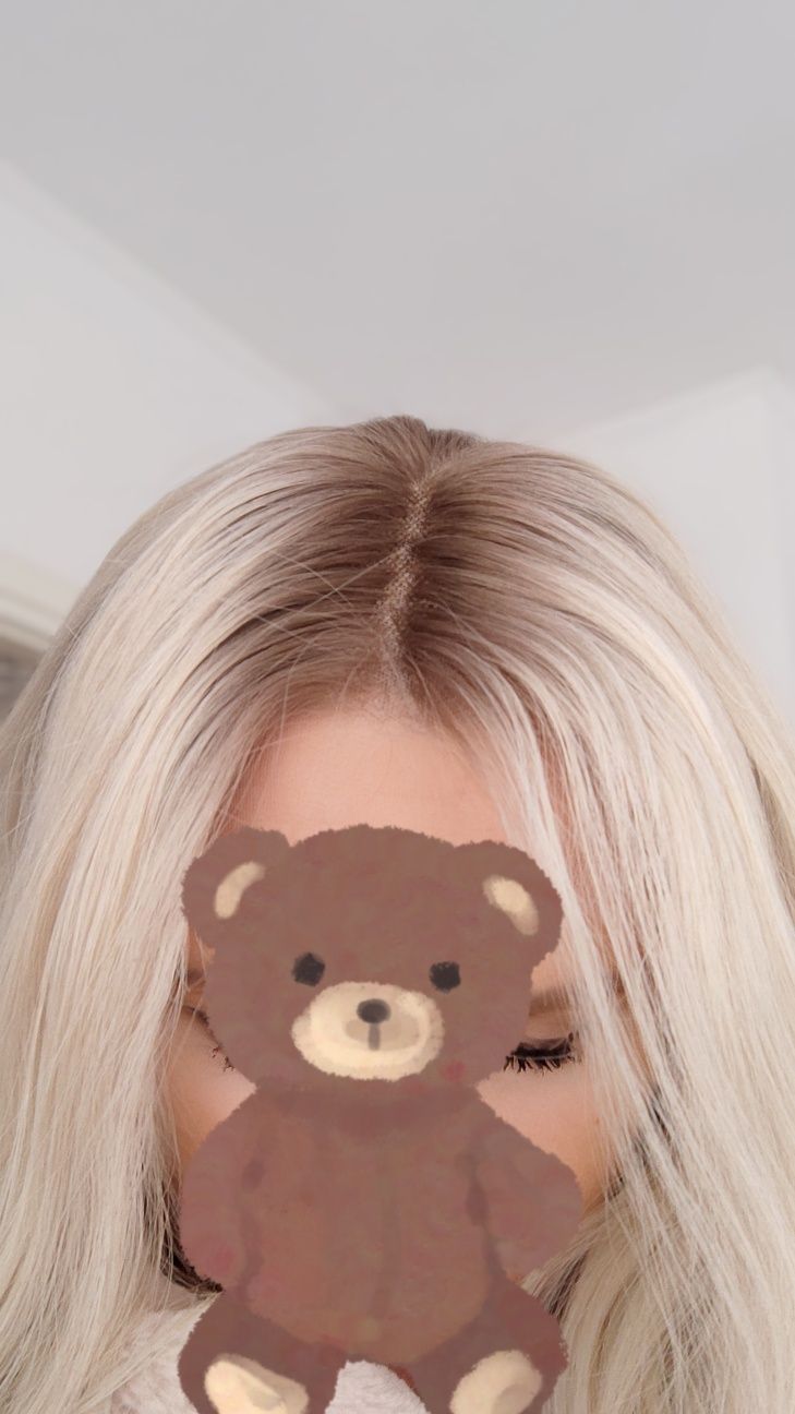Peruka naturalna jasny blond z odrostem włosy 100% naturalne