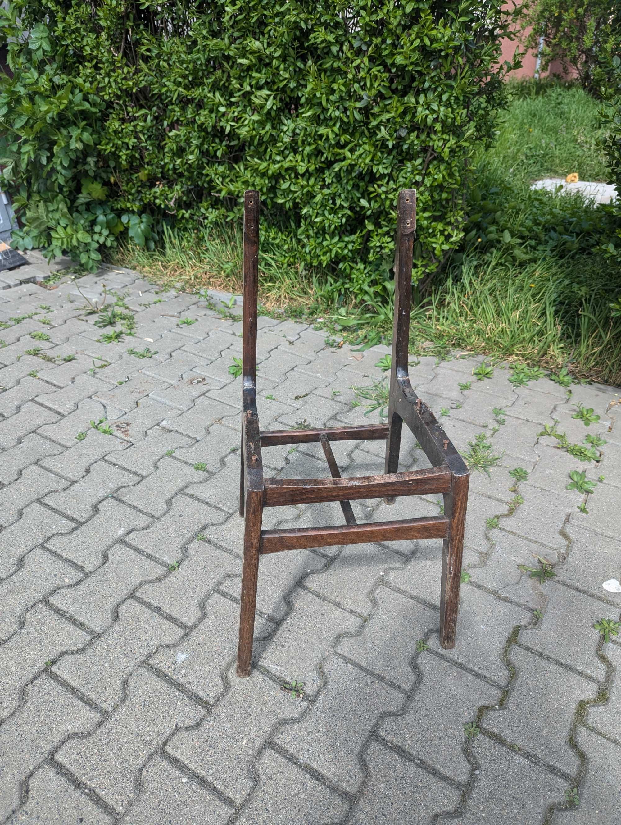 Stelaż drewniany krzesło Hałas PRL