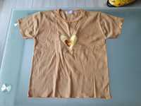 Brązowy podkoszulek z krótkim rękawem t-shirt 152