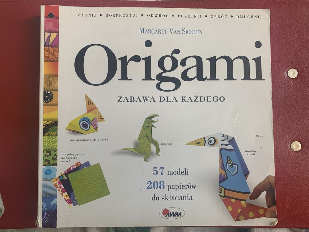 Ksiazka Origami + 24 papiery do składania