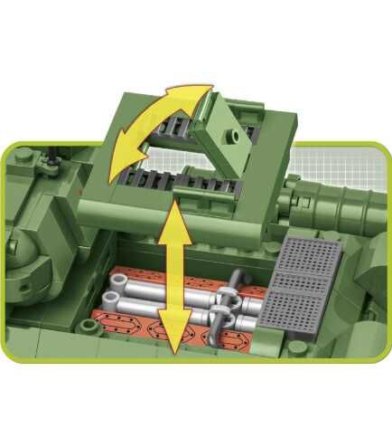 Сборная модель Cobi Танк Т-34/85, 668 деталей, подарки, конструктор