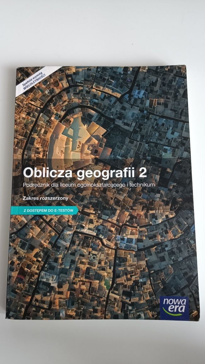 oblicza geografii 2,  zakres rozszerzony, używany, stan dobry