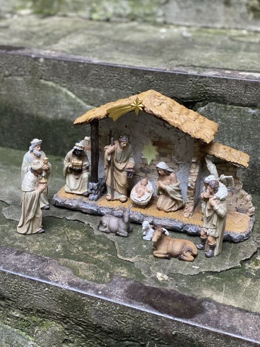 Різдвяна Шопка з фігурами / Різдвяний Вертеп / Ісусик в яслах / Різдво