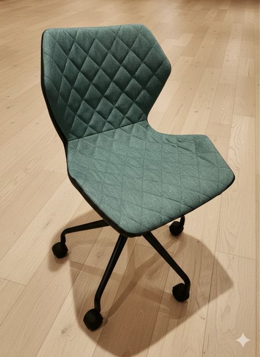 Halmar MATRIX fotel obrotowy młodzieżowy do biurka czarny / turkusowy