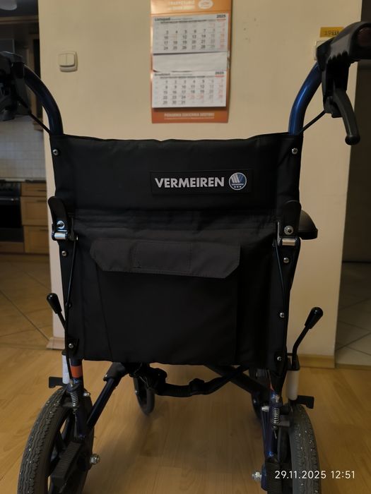Wózek inwalidzki transportowy VERMEIREN składany