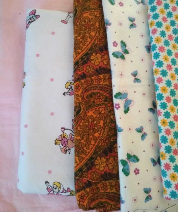 Отрезы и остатки  различных тканей