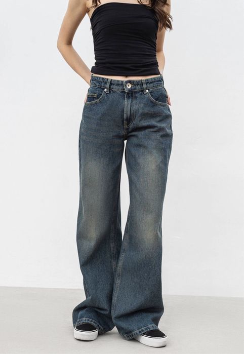 Джинси прямі широкі H&M