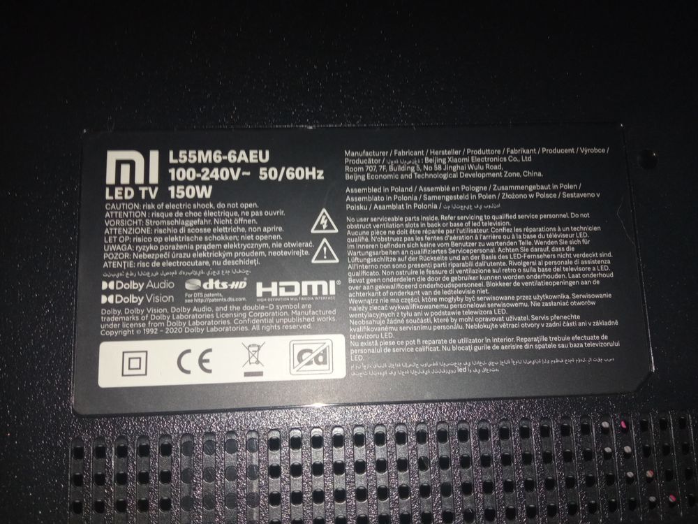 Sprzedam TV Xiaomi P1 55 cali