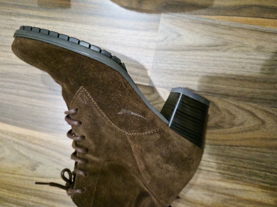 Botins Camurça castanhas