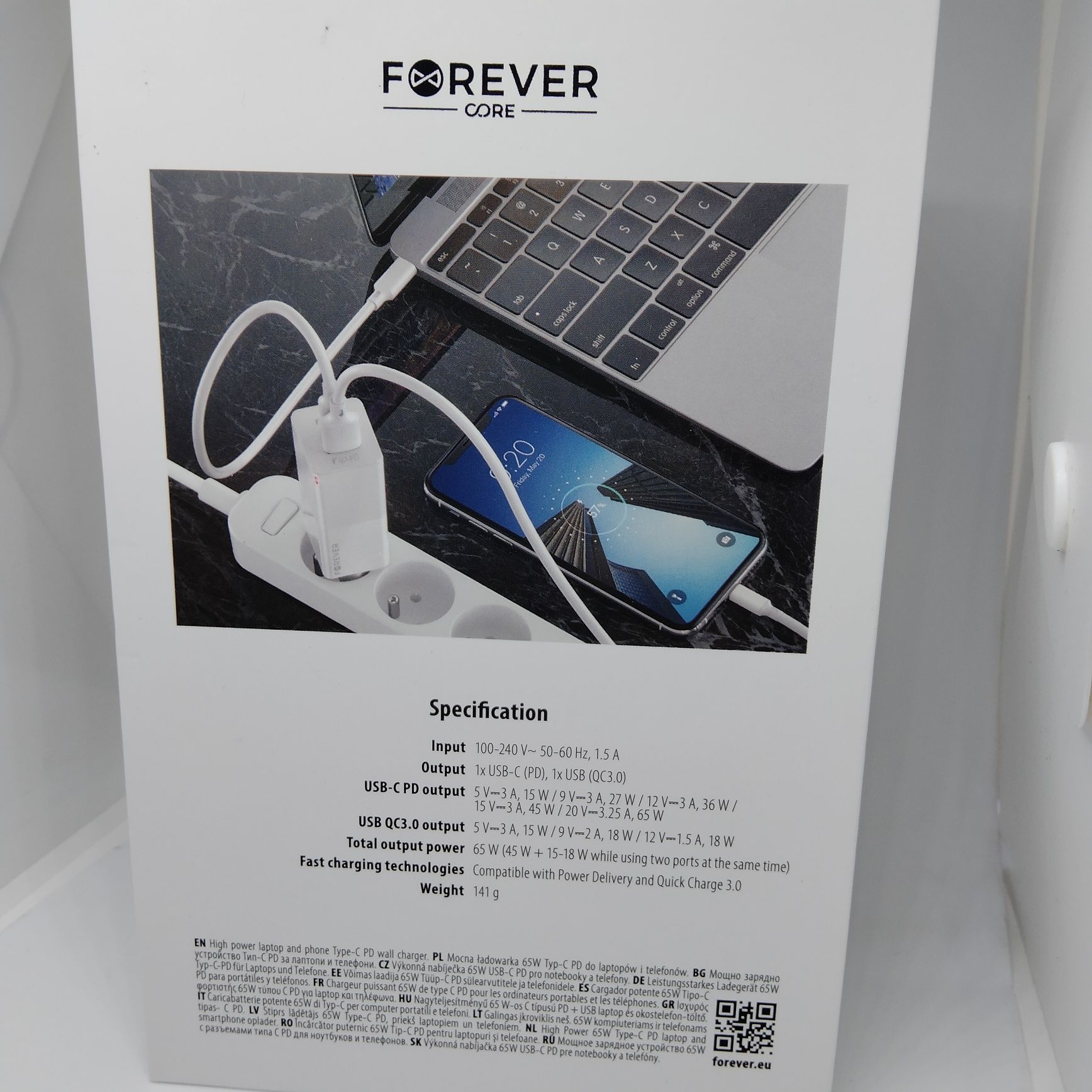 Szybka ładowarka do telefonu, laptopa 65 W