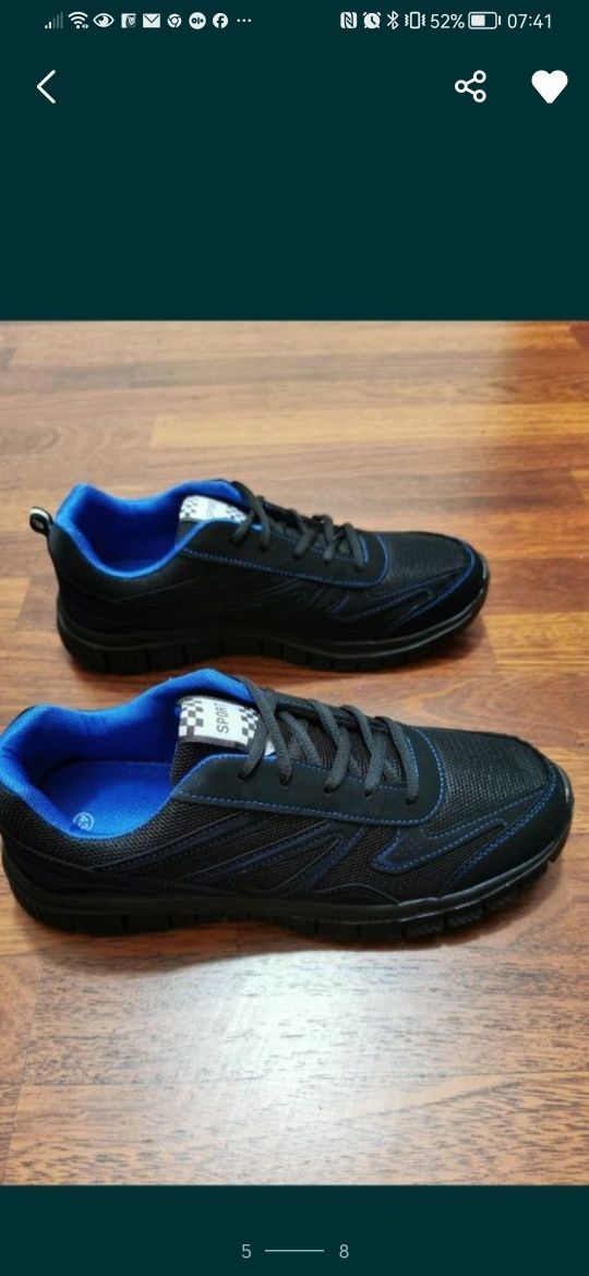 Super Lekkie Wygodne Adidasy Męskie Na Codzień Do Biegania