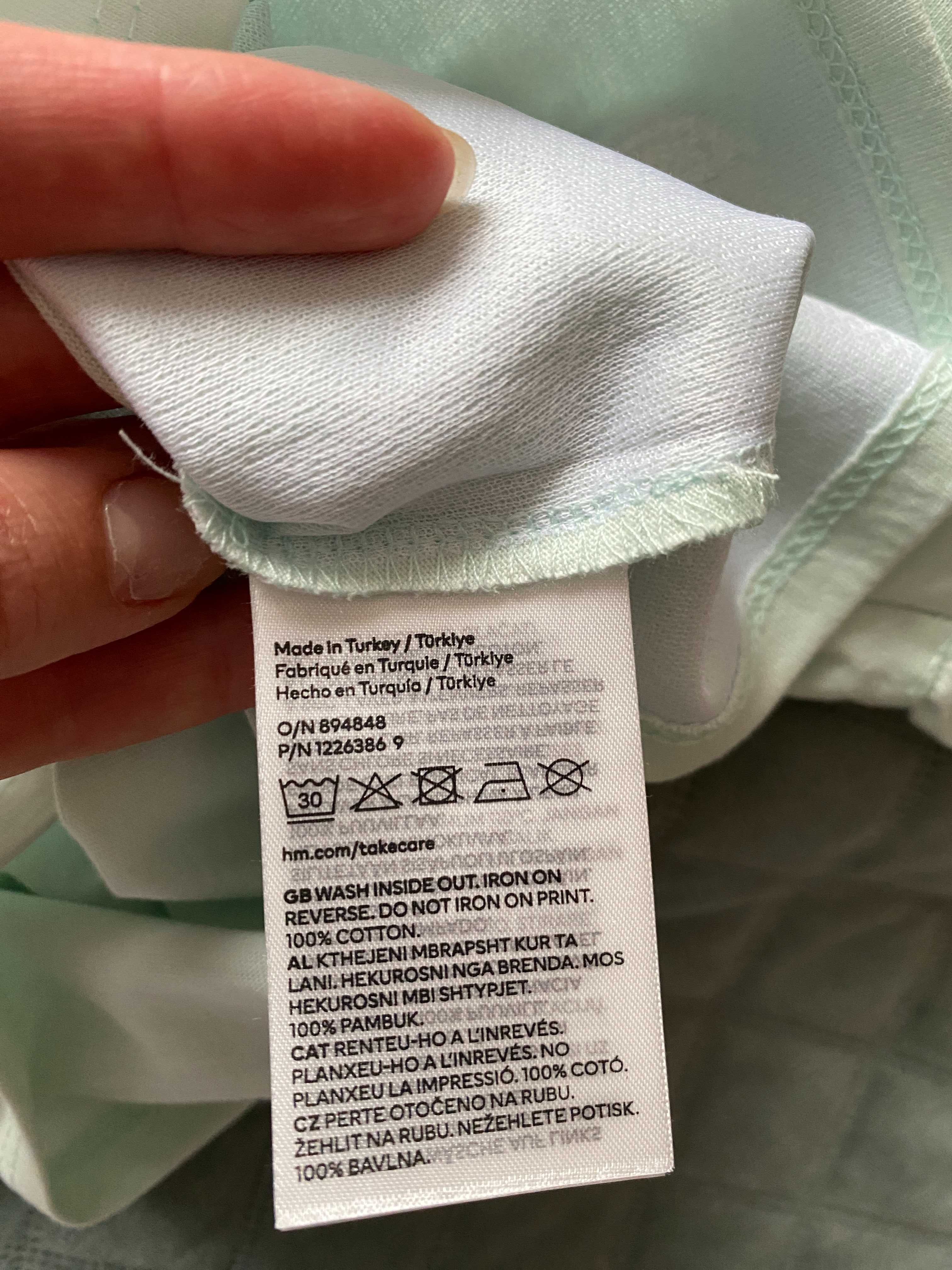 Top z falbankowym rękawem H&M
