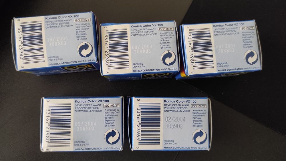 Filme Konica VX 100