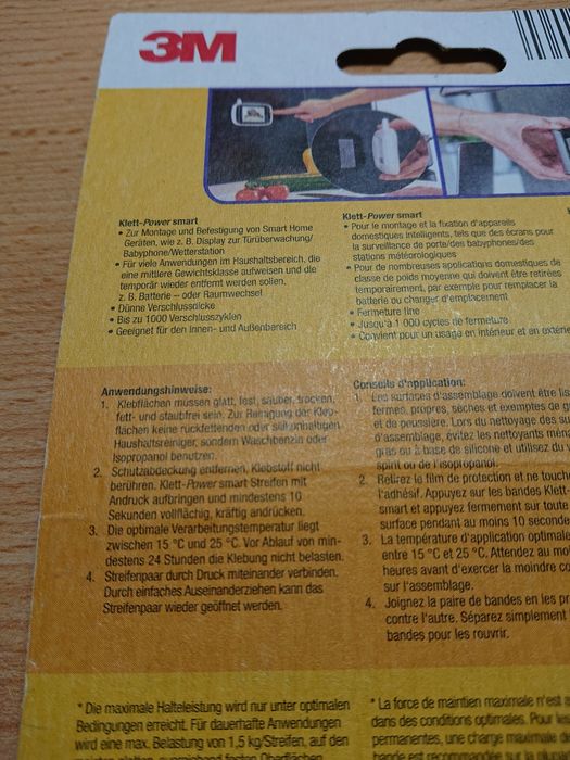 Paski samoprzylepne na Rzep do trwałego mocowania przedmiotów 3M 8szt