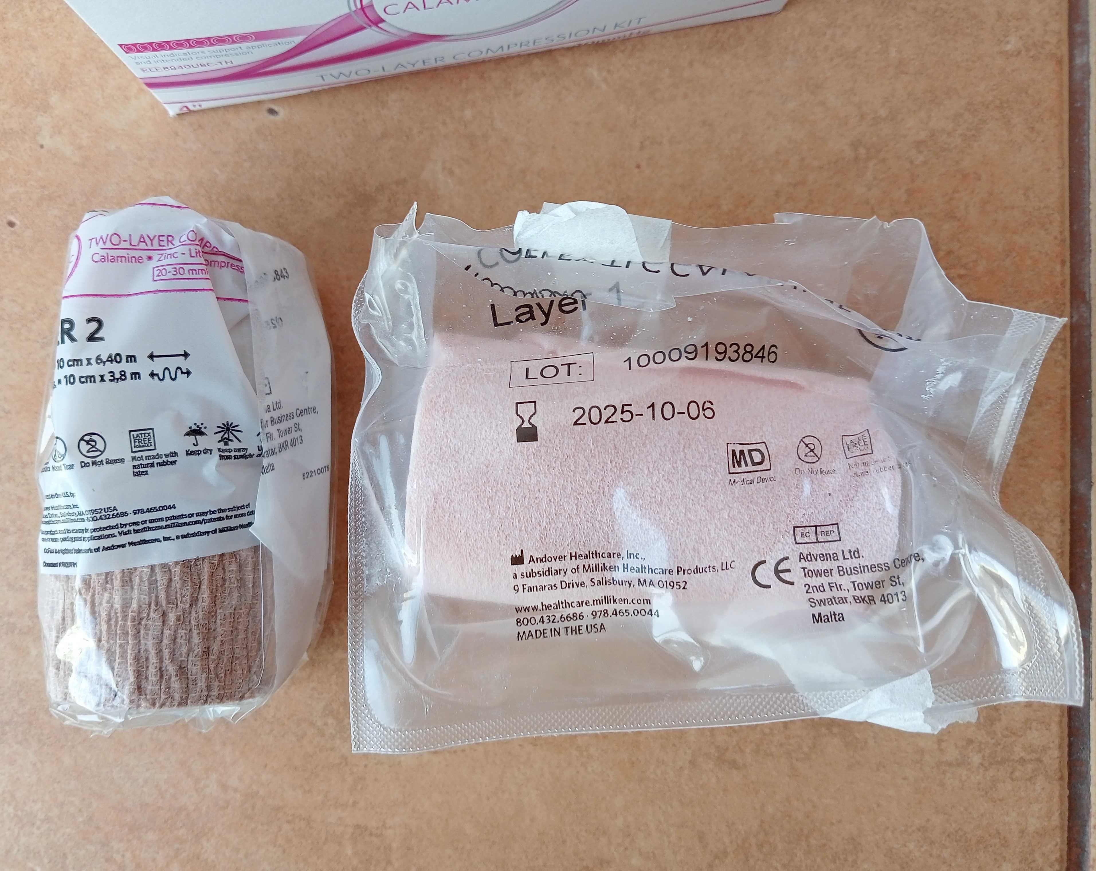 CoFlex TLC Calamine Lite, opatrunek, 10 cm x 5,5 m 2 opakowania