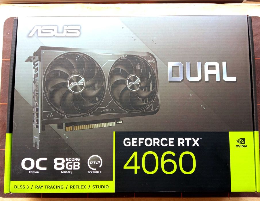 Відеокарта ASUS PCI-Ex GeForce Dual RTX 4060 8GB GDDR6  (128bit)  Нова