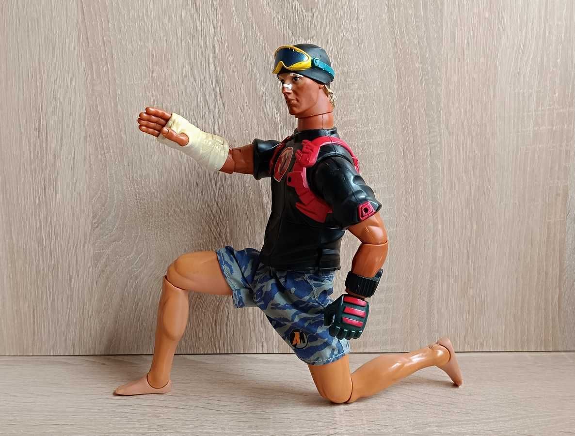 Unikat duża figurka Action Man - Snowborder. Hasbro 2004