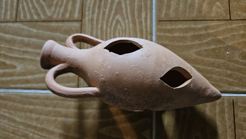 Jarra de Barro para decoração de Aquário