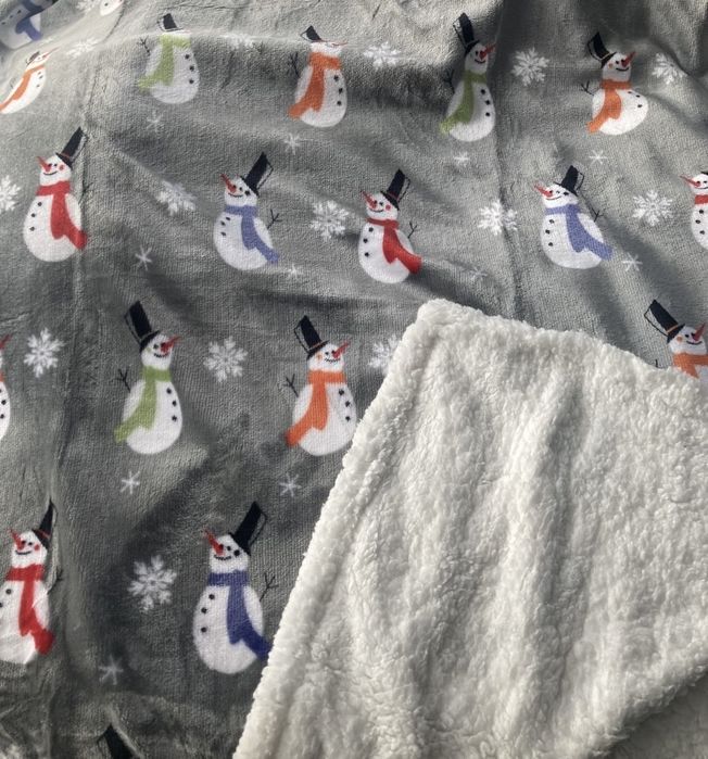 Koc 220x200 z baranem bałwany