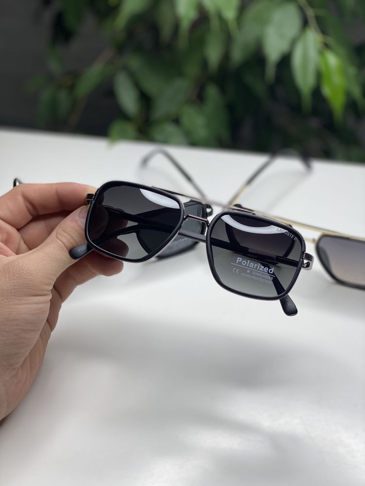 Мужские солнцезащитные очки LACOSTA с поляризацией Квадратные Polaroid