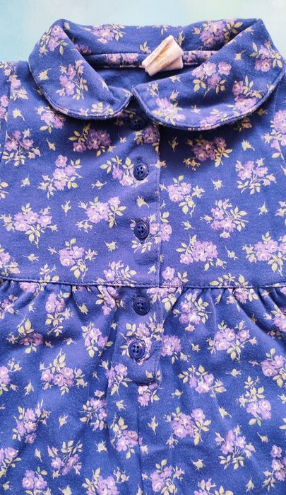 GAP Piżama Pajac Rampers Śpiochy dla dziewczynki r. 6-12mies