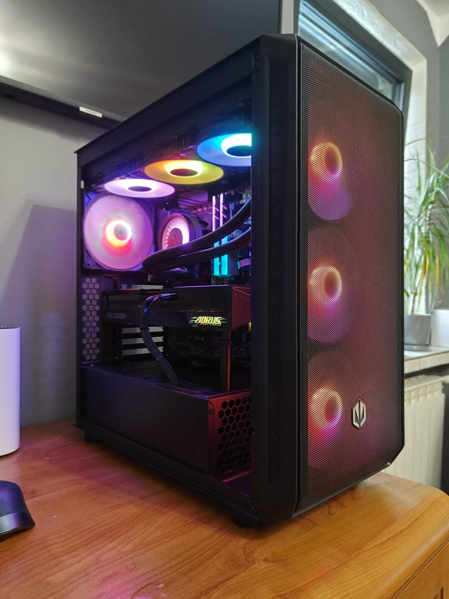 Komputer Gamingowy RX 9070 XT Ryzen 7 32GB RAM NOWY SSD + GPU + AIO