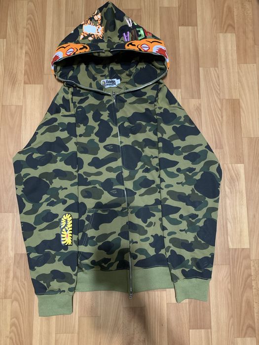 Zip hoodie Bape Tiger