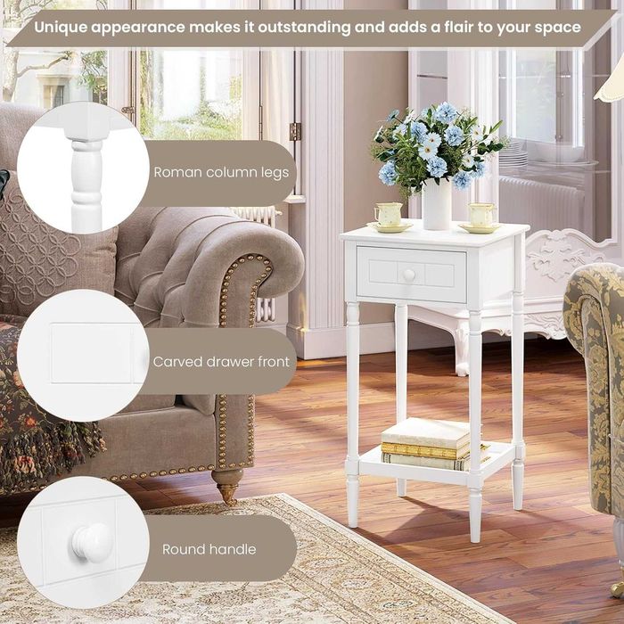 Nowa szafka nocna / stolik wysoki / półka / nakastlik / półka !K277!