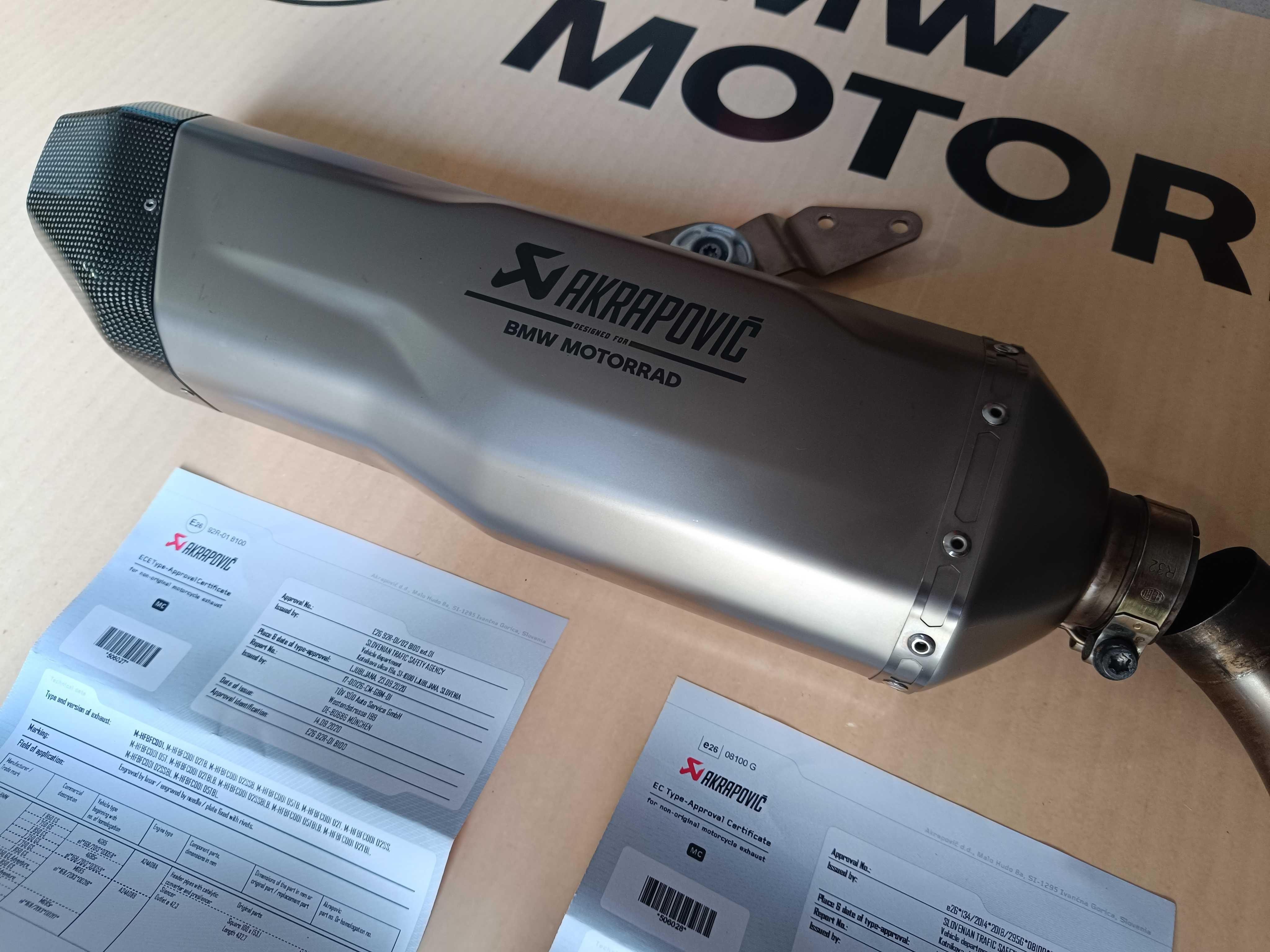 Ponteira Akrapovic BMW F850GS ou F750GS F900GSA excelente estado