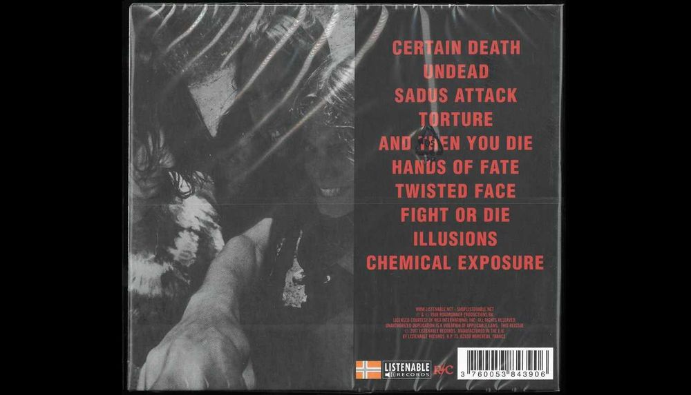 Sadus – Chemical Exposure. Płyta CD. Nowa