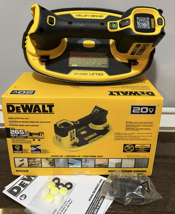 Вакуумний підйомник Dewalt Grabo DCE592B