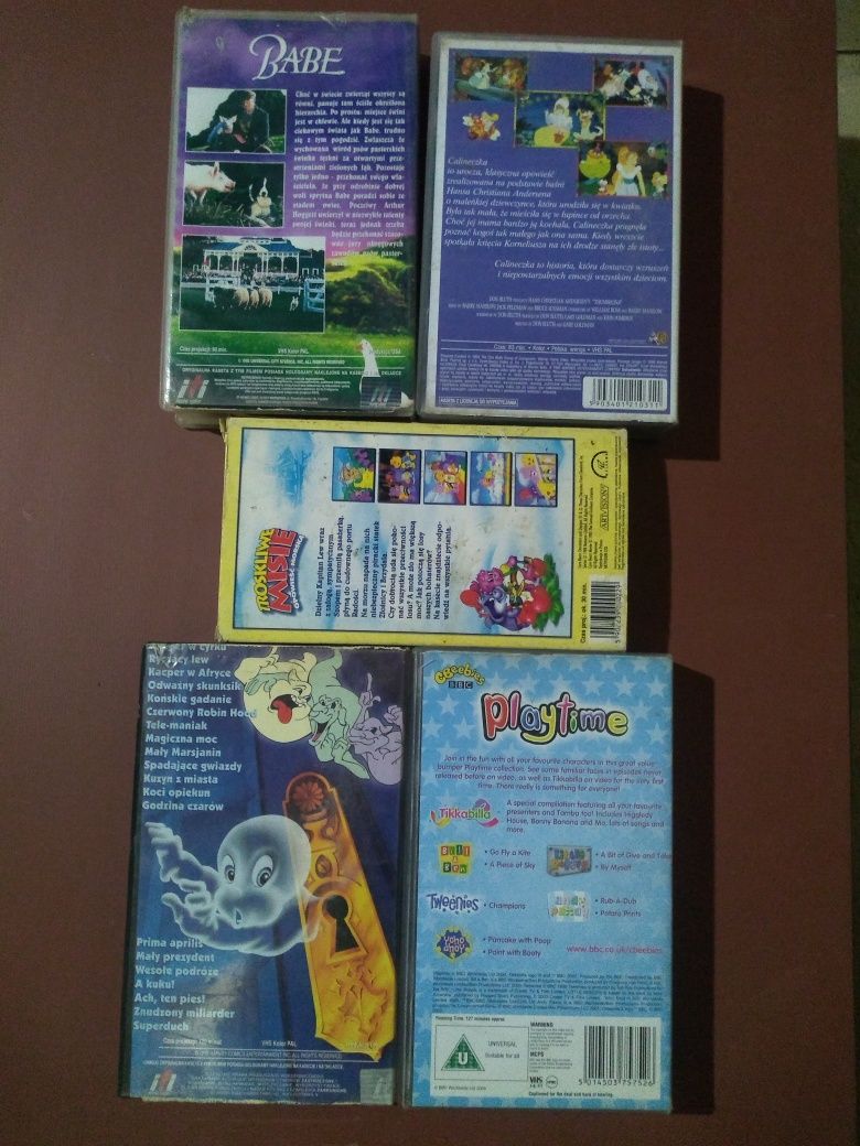 Kasety vhs bajki