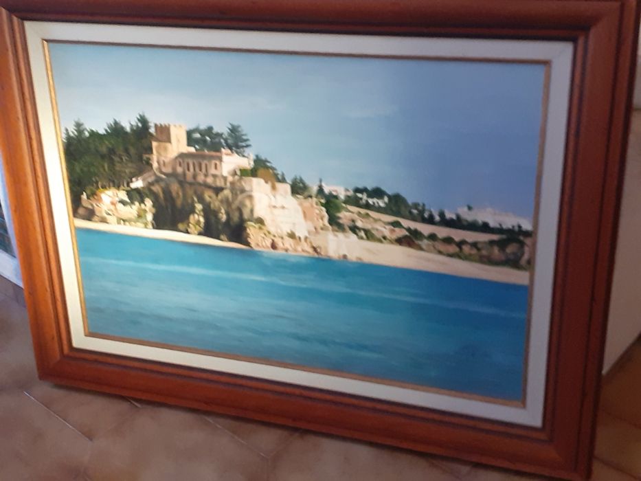 Tela  Óleo sb Téla  Pintura Castelo Ferragudo