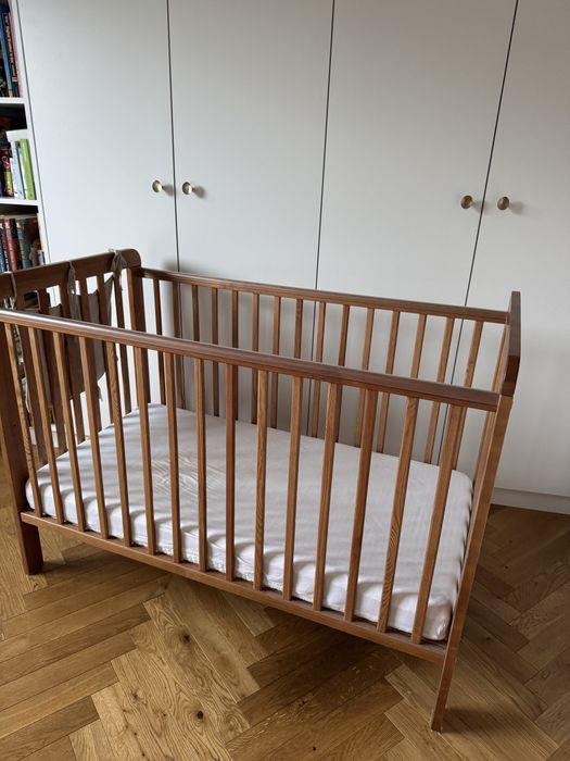 Łóżeczko Woodies classic cot + materac 120x60