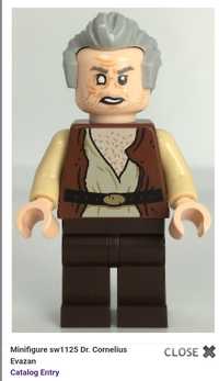Nowa figurka LEGO Star Wars sw1125 DR Cornelius 75290 lego star wars E