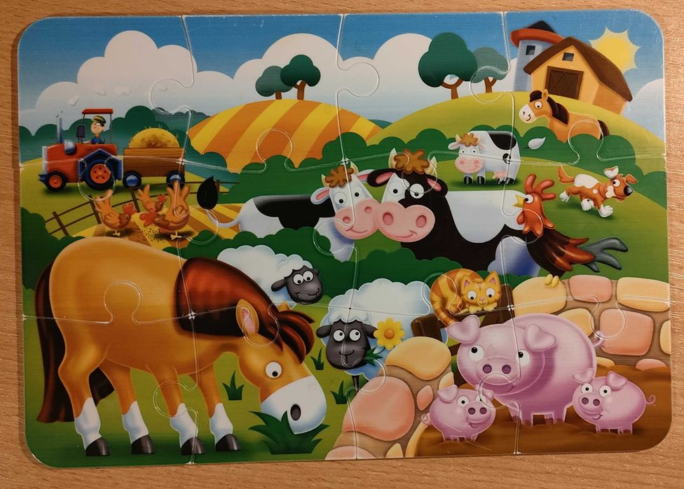 Ravensburger Puzzle, my first outdoor puzzles, 12, gospodarstwo, farma