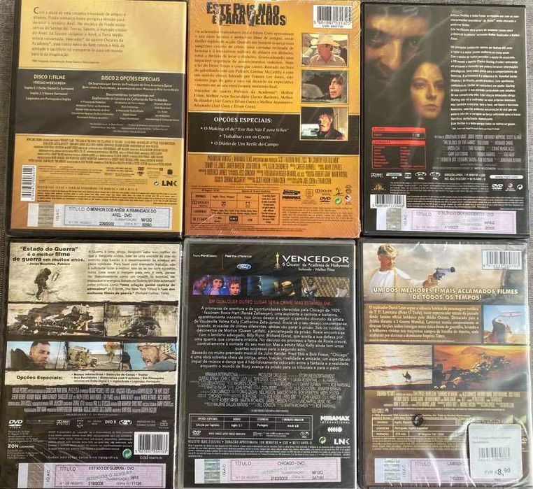 Premiados com o Óscar "MELHOR FILME" em DVD