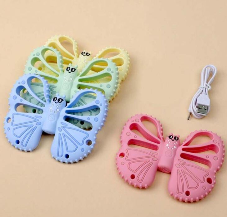 Дитяча силіконова вібруюча іграшка для прорізувння зубів